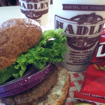 Hadley Fruit Orchards - Turkey burger & famous date milkshake - Fruits & Veggies Near Me - Cabazon, California Hadley Fruit Orchards - Turkey burger & famous date milkshake - Fruits & Veggies Near Me - Cabazon, California