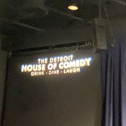 Detroit House of Comedy - Signage inside theatre