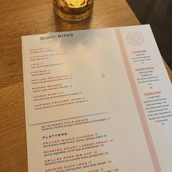 Canon - Menu from 6/6/26 - Cocktail Bars Near Me - Sacramento, California