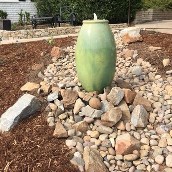 Landscape and Beyond - Fountain in creek bed - Landscaping Near Me Landscape and Beyond - Fountain in creek bed - Landscaping Near Me