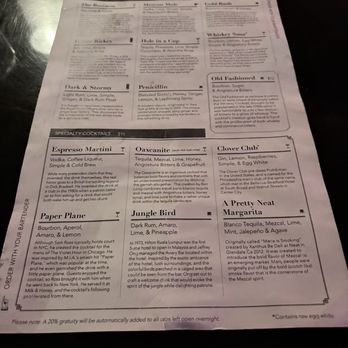 Pretty Neat - Menu - Cocktail Bars Near Me - Denver, Colorado Pretty Neat - Menu - Cocktail Bars Near Me - Denver, Colorado