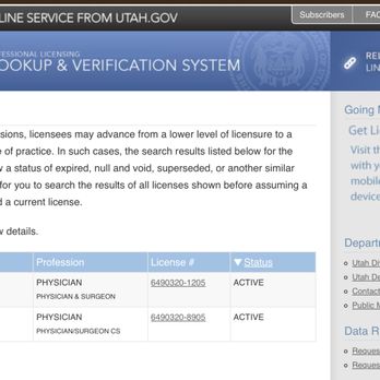 Insight Eye Specialists - This is WalliN's license numbers with Utah State DOPL, you will need these when you file official complaint on him with DOPL! - Ophthalmologists Near Me - Layton, Utah Insight Eye Specialists - This is WalliN's license numbers with Utah State DOPL, you will need these when you file official complaint on him with DOPL! - Ophthalmologists Near Me - Layton, Utah