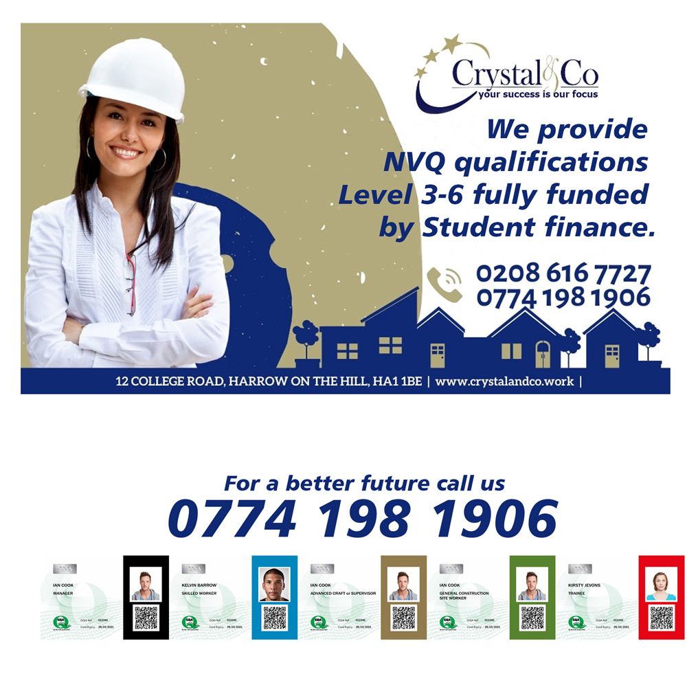 CRYSTAL&CO CSCS CARD LONDON Updated September 2024 12 College