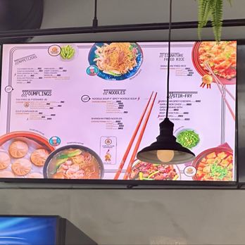 Dumpling House - Menu board - Japanese Near Me - Harrisonburg, Virginia