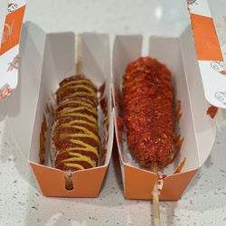 Two Hands Fresh Corn Dogs - Classic and Spicy
