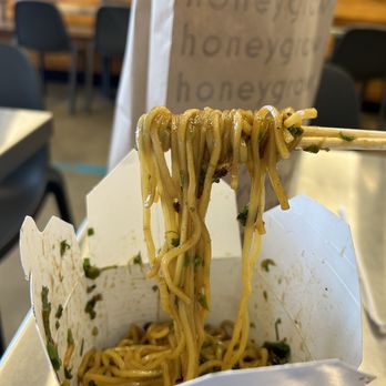 honeygrow - noodles in a paper container with chopsticks - Salad Near Me - Baltimore, Maryland
