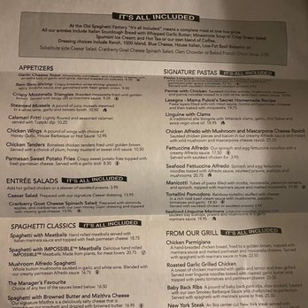 The Old Spaghetti Factory - Italian Near Me - Banff, Alberta