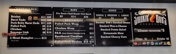 Menu photo 1 Smokin' Bob's BBQ Springfield, MO