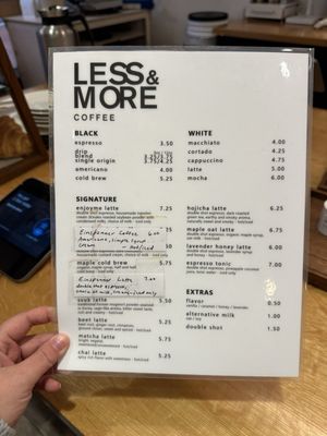 Menu photo 1 Less and more coffee ii Portland, OR Menu photo 1 Less and more coffee ii Portland, OR