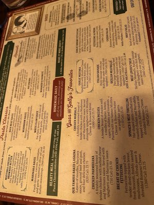 Menu photo 4 The Old Spaghetti Factory San Marcos, CA