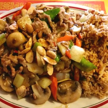 Golden Dragon Restaurant - Pork subgum plate - comes with soup and egg roll. Enough for 2 meals... - New American Near Me - Fremont, Ohio Golden Dragon Restaurant - Pork subgum plate - comes with soup and egg roll. Enough for 2 meals... - New American Near Me - Fremont, Ohio