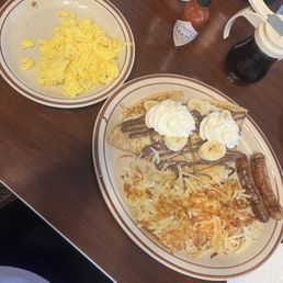 chocolate hazelnut crepes combo 2 Sausage & Eggs chocolate hazelnut crepes combo 2 Sausage & Eggs