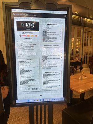 Menu photo 8 Citizens Kitchen and Bar Las Vegas, NV