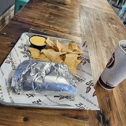 3 Pepper Burrito Co - The SMALL Caliente chx burrito