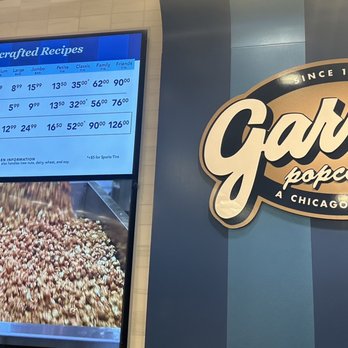 Garrett Popcorn Shops - Price signage - Popcorn Shops Near Me - Chicago, Illinois