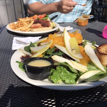 Seaside Brewing Company - My Mandarin Salad and hubby's Salmon BLT in the background. Delicious!! - Breweries Near Me - Seaside, Oregon Seaside Brewing Company - My Mandarin Salad and hubby's Salmon BLT in the background. Delicious!! - Breweries Near Me - Seaside, Oregon