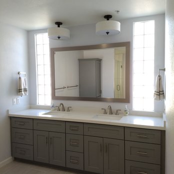 Project Construction - This master bathroom vanity in Scottsdale is over 8' wide! - General Contractors Near Me - Scottsdale, Arizona Project Construction - This master bathroom vanity in Scottsdale is over 8' wide! - General Contractors Near Me - Scottsdale, Arizona