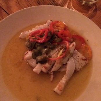 Rustic Goat - Pan seared calamari, $12. - American Near Me - Anchorage, Alaska Rustic Goat - Pan seared calamari, $12. - American Near Me - Anchorage, Alaska