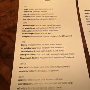 PRESS - Menu - Bars Near Me - St. Helena, California PRESS - Menu - Bars Near Me - St. Helena, California