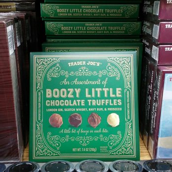 Trader Joe's - JUST BOUGHT MYSELF THIS BOOZY LITTLE CHOCOLATE TRUFFLES YOU WILL ONLY SEE THIS BOOZY LITTLE CHOCOLATE TRUFFLES DURING THE HAPPY HOLIDAYS - Grocery Near Me - Daly City, California Trader Joe's - JUST BOUGHT MYSELF THIS BOOZY LITTLE CHOCOLATE TRUFFLES YOU WILL ONLY SEE THIS BOOZY LITTLE CHOCOLATE TRUFFLES DURING THE HAPPY HOLIDAYS - Grocery Near Me - Daly City, California