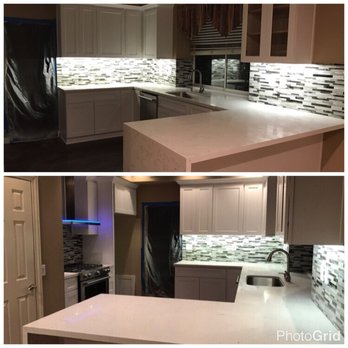 Genuine Materials - Picture of my kitchen with the Genuine Quartz counters installed. - Building Supplies Near Me - Ontario, California