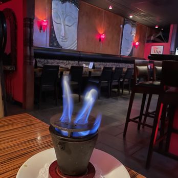 Thai Spice - Satay appetizer flame at bar side booth - Thai Near Me - Fort Lauderdale, Florida Thai Spice - Satay appetizer flame at bar side booth - Thai Near Me - Fort Lauderdale, Florida