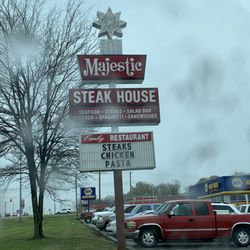 Majestic Steak House & Pizza - Rain, rain go away.