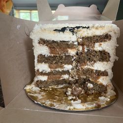Cake Elizabeth - Buttercream was way too thick, cake layers too dense.