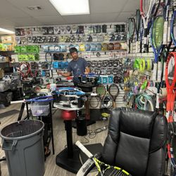 South County Tennis - Say hello to the fantastic owner and stringer Tyler.