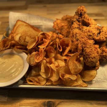 Table Cafe - Large steak fingers with wrangler chips, white gravy, and Texas toast - Cafes Near Me - Andrews, Texas Table Cafe - Large steak fingers with wrangler chips, white gravy, and Texas toast - Cafes Near Me - Andrews, Texas