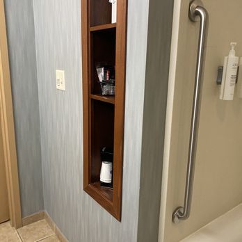 Hampton Inn & Suites Folsom - Coffee maker in bathroom across from the toilet. Photo is taken from the toilet area. - Hotels Near Me - Folsom, California Hampton Inn & Suites Folsom - Coffee maker in bathroom across from the toilet. Photo is taken from the toilet area. - Hotels Near Me - Folsom, California
