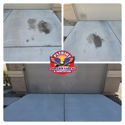 Patriot Power Washing & Sanitation - We remove the toughest oil stains.