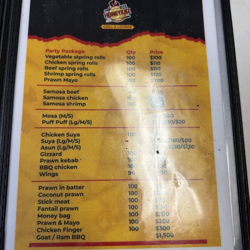 HoneyKaz Small Chops - Menu - African Near Me - Houston, Texas