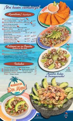 Menu photo 2 Mariscos Don Miguel Estilo Nayarit Elkhart, IN Menu photo 2 Mariscos Don Miguel Estilo Nayarit Elkhart, IN
