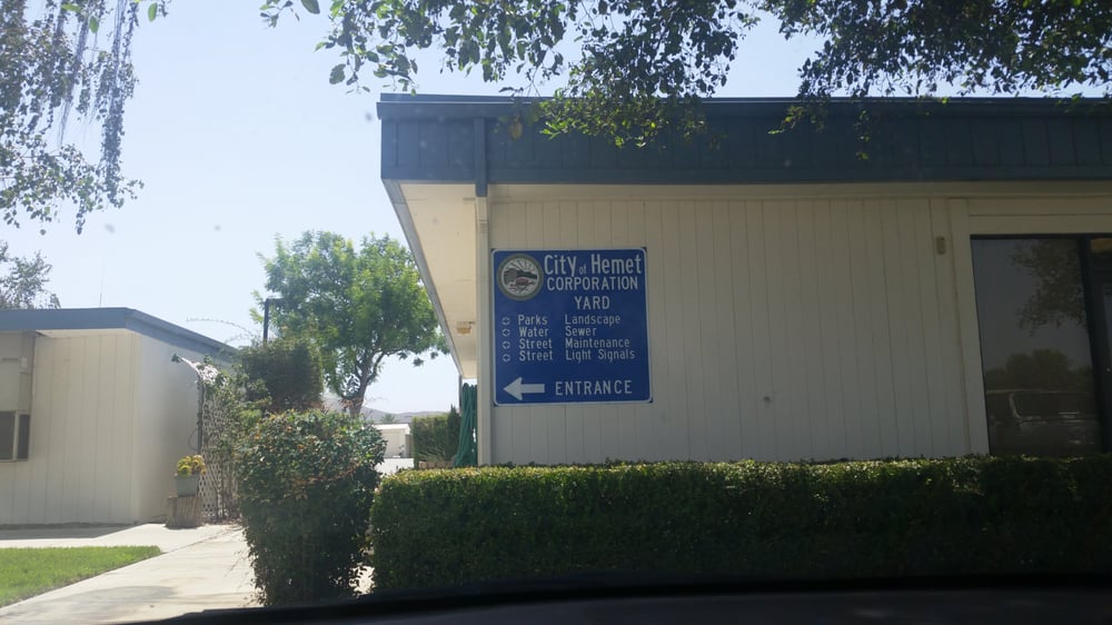 CITY OF HEMET CORPORATE YARD Updated August 2024 3777 Industrial