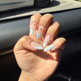 La Belle Nail Spa - Summer Gel-X nails by Katie! They're beautiful - Nail Salons Near Me - Costa Mesa, California La Belle Nail Spa - Summer Gel-X nails by Katie! They're beautiful - Nail Salons Near Me - Costa Mesa, California