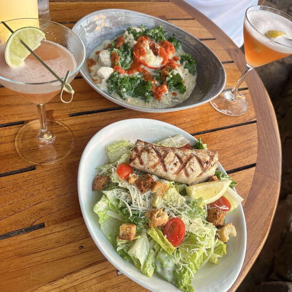 Duke's Beach House - Seafood Risotto  Waipoli Farms Caesar - Breakfast & Brunch Near Me - Lahaina, Hawaii