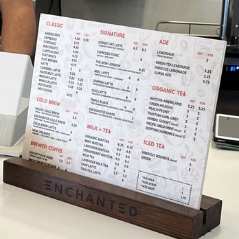 Enchanted Coffee Bar - Menu July 2023 - Coffee & Tea Near Me - La Mirada, California Enchanted Coffee Bar - Menu July 2023 - Coffee & Tea Near Me - La Mirada, California