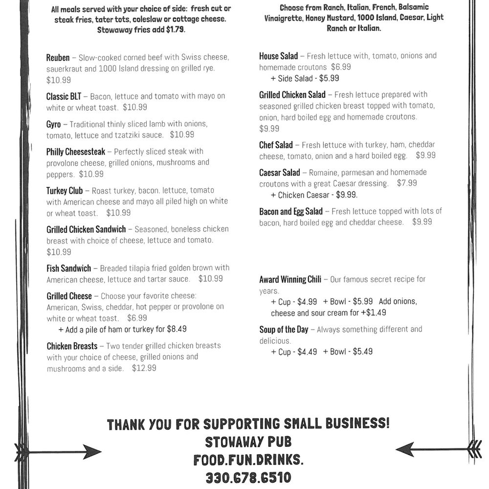 Stowaway Pub - 03,17,2024 - Pubs Near Me - Stow, Ohio Stowaway Pub - 03,17,2024 - Pubs Near Me - Stow, Ohio