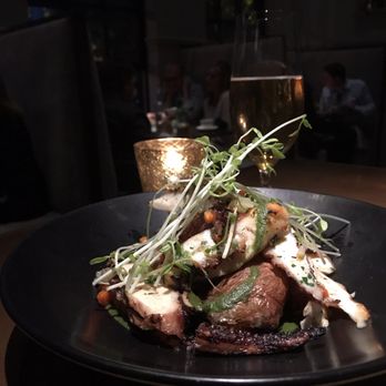 Ella Elli - Grilled octopus with crispy potatoes and salsa verde. - Wine Bars Near Me - Chicago, Illinois Ella Elli - Grilled octopus with crispy potatoes and salsa verde. - Wine Bars Near Me - Chicago, Illinois