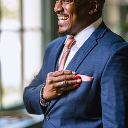 Damon Bowe Photography - Groom getting ready portrait before a LGBTQ+ wedding in Leesburg, VA
