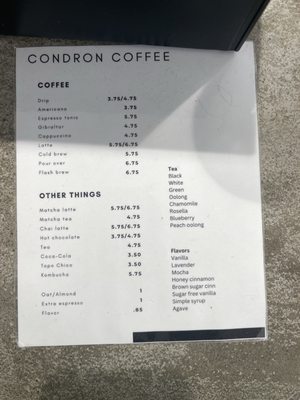 Menu photo 5 Condron Coffee Riverside, CA