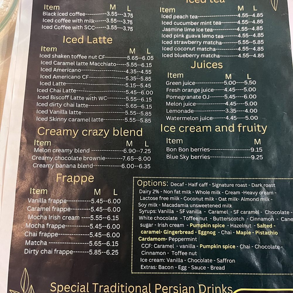 Menu Menu