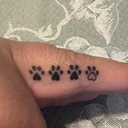 Paw prints Tattoo