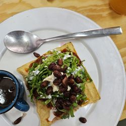 Tostadas Amatista - One of the many amazing tostadas that came to our table.