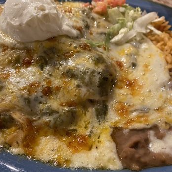 Casa Blanca - Green Chile Chicken Enchiladas - Mexican Near Me - Ruidoso, New Mexico