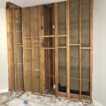 Wall Tech - Drywall repair. BEFORE - Drywall Installation & Repair Near Me