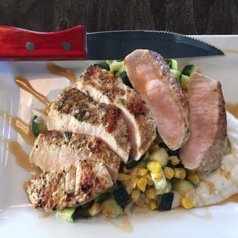 Commoner & Co - Flat Iron Pork with veggies and a goat cheese sauce... - Cocktail Bars Near Me - Tucson, Arizona