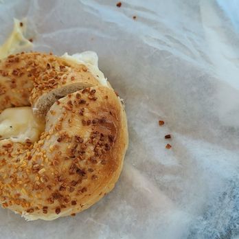 Luv My Bagel - Egg American cheese garlic bagel - Bagels Near Me - Punta Gorda, Florida