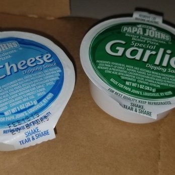 Papa Johns Pizza - Sauces (blue cheese and garlic butter) - Pizza Near Me - Wellington, Florida Papa Johns Pizza - Sauces (blue cheese and garlic butter) - Pizza Near Me - Wellington, Florida